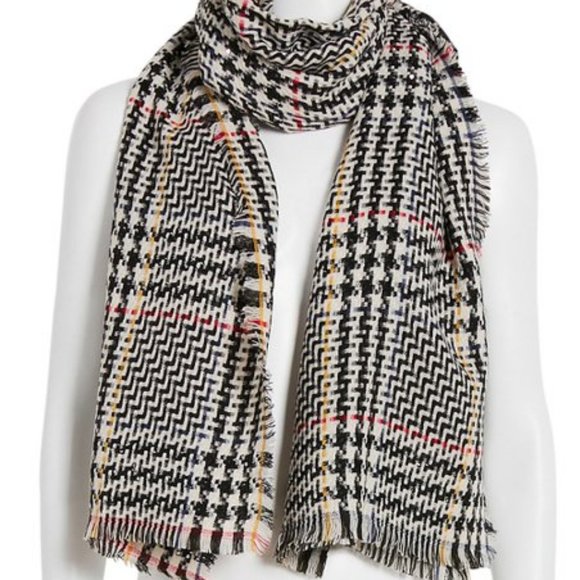 Steve Madden Accessories - STEVE MADDEN check mate sequin accents scarf wrap